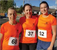  ??  ?? Clare Doherty, Deirdre Slevin and Anne Fox.