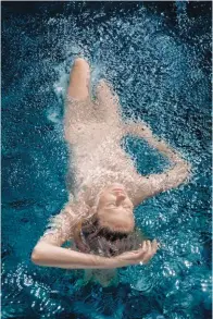  ??  ?? Ava Backstroke, photograph, ed. of 15, 36 x 24"