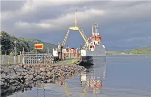  ??  ?? Today’s Lochaline to Fishnish mail ferry.