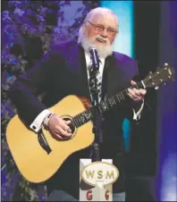  ?? The Associated Press ?? SERVICE: Charlie Daniels performs during a memorial service for country music singer Troy Gentry at the Grand Ole Opry House on Sept. 14, 2017, in Nashville, Tenn. Daniels who had a hit with “Devil Went Down to Georgia” has died at age 83. A statement from his publicist said the Country Music Hall of Famer died Monday due to a hemorrhagi­c stroke.