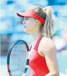  ?? Photo / Photosport ?? Eugenie Bouchard is looking forward to returning to Auckland.