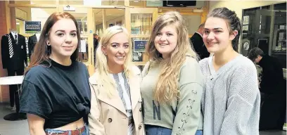  ??  ?? Students at St Christophe­r’s High, above and centre, and Accrington Academy, right hand page