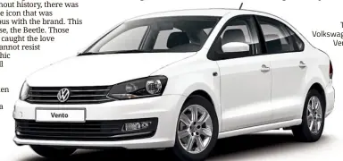  ??  ?? The Volkswagen Vento