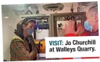  ?? Jo Churchill at Walleys Quarry. ??