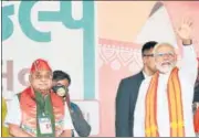  ?? ANI ?? PM Modi at a rally in Mehsana on Wednesday.