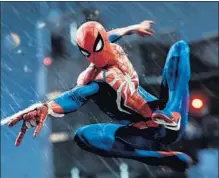  ?? Insomniac Games ?? INSOMNIAC’S upcoming version of “Spider-Man” stands to be the independen­t video game company’s highest-stakes release.