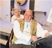  ??  ?? Linda Williams and Phil Shortell star in “The Book of Will” at the Adobe Theater.