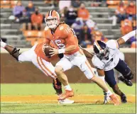  ?? Dannie Walls / Icon Sportswire via Getty Images ?? Clemson QB Trevor Lawrence is expected to be the No. 1 pick in the NFL draft.