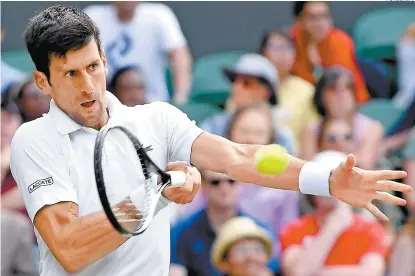  ??  ?? El serbio Novak Djokovic, en el duelo ante Martin Klizan