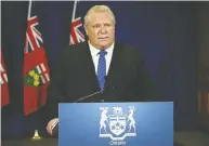  ?? POSTMEDIA NEWS ?? Those who flaunt the “rules” to hold large gatherings “must be a few fries short of a Happy Meal,”
Ontario Premier Doug Ford said.