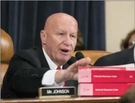  ?? AP PHOTO/J. SCOTT APPLEWHITE ?? House Ways and Means Committee Chairman Kevin Brady, R-Texas, makes a statement as his panel begins the markup process of the GOP’s far-reaching tax overhaul as members propose amendments and changes to shape the first major revamp of the tax system in...