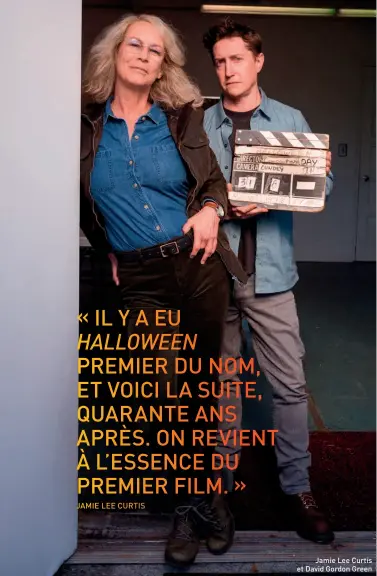  ??  ?? Jamie Lee Curtis et David Gordon Green