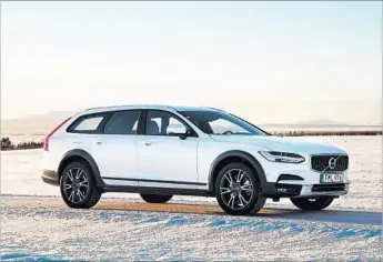  ?? Volvo ?? VOLVO’S V90 Cross Country T6 AWD is an all-around city wagon with off-road capabiliti­es. It has roughroad-ready tires, an “off road” driving mode and more ground clearance than its street-bound sibling.