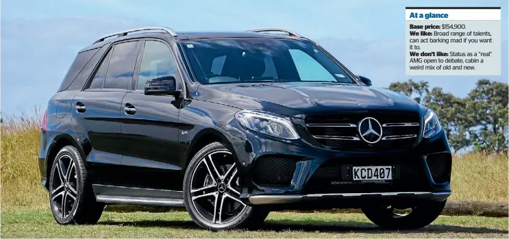  ??  ?? New GLE 43 gets full Mercedes-AMG status thanks to 3.0-litre biturbo V6 engine.