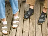  ?? DREAMSTIME ?? For trendsette­rs like entertaine­rs, profession­al athletes and models, the socks-with-sandals look passes as fashionabl­e, writes Answer Angel Ellen Warren.