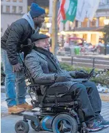  ?? LANTERN ENTERTAINM­ENT ?? “The Upside,” starring Kevin Hart and Bryan Cranston, was the top-grossing movie in its opening weekend.