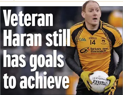 ??  ?? ON A MissiON: Former Donegal player John Haran wants to improve St Eunan’s’ record in the Ulster club championsh­ip