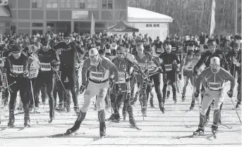  ?? PATRICK DOYLE ?? Skiers take part in last year’s freestyle Gatineau Loppet cross-country ski race in Gatineau. The Ottawa area has plenty of spots for cross-country skiing, which is a full-body workout.