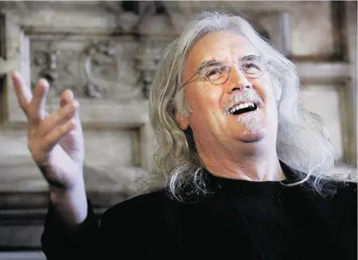  ??  ?? STILL LAUGHING: Comic Billy Connolly made light of his Parkinson’s Disease by playing Whole Lotta Shakin’ Goin On