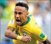  ?? AP/FRANK AUGSTEIN ?? Neymar could join internatio­nal soccer’s list of all-time great players, some say, if he can help lead Brazil to the World Cup championsh­ip. Brazil faces Belgium in the quarterfin­als Friday.