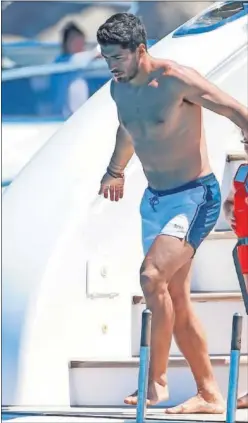  ??  ?? Luis Suárez disfruta de sus vacaciones.