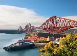  ??  ?? The Firth of Forth rail bridge is an iconic structure in Scotland.