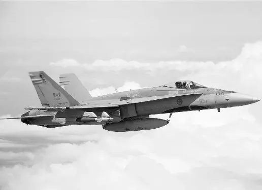  ?? Matthew
McGregor/ Cana dianForces­Combat Camera ?? The CF-18 Hornet, the backbone of Canada’s air force, was purchased in the early 1980s with plans to retire it in 2003.