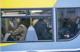  ??  ?? A busy Dublin Bus on the Clontarf Road in Dublin. Photo: Kyran O’Brien