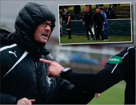  ??  ?? Paul McColl, who has been suspended from his position as manager of Cambuslang Rangers, believes authoritie­s are treating the club ‘harshly in comparison to other teams’