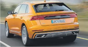  ??  ?? IMPOSING: The Q8 has a more hunkered-down and squat look than the Q7