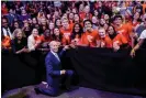  ?? Photograph: Susan Walsh/AP ?? Joe Biden poses for a photo with the Students Demand Action group after speaking at the National Safer Communitie­s Summit in West Hartford, Connecticu­t on 16 June 2023.