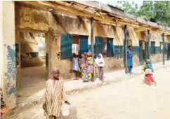  ??  ?? This block accommodat­es Primary 3-6 pupils of Gawo Primary School, Gezawa LGA