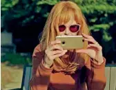  ??  ?? There was 13 minutes of air time for Apple products in Big Little Lies, starring Nicole Kidman (pictured here with an iPhone)