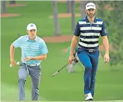  ??  ?? Clean-cut hero vs golf ’s bad boy: Jordan Spieth and Dustin Johnson have contrastin­g styles on course