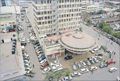  ??  ?? Song cycles: The car park where Florida Nightclub used to be in Nairobi; The Drummer Queens: Jaaziyah
Satar, Muthoni Ndonga and Karungari Mungai at a festival in Nairobi; and Kenyan group Matata performing in London in 1971.