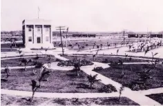  ??  ?? Everglades City then and now: City Hall; Everglade Community Church