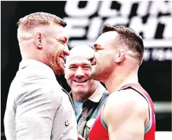  ?? ?? ▴Conor Mcgregor has been offered an alternate comeback fight to Michael Chandler (right).