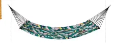  ??  ?? Hulia cotton canvas jungle print hammock, £59, Made