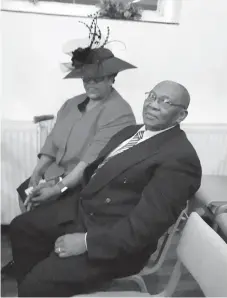  ??  ?? Bernard Zikhali with his wife at Manchester City in Britain