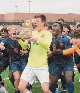  ?? Kirk Sides/Staff photograph­er ?? Seven Lakes defeated Dobie 6-0 on Friday in the Region III-6A final and will return to the state tournament for the second straight season.