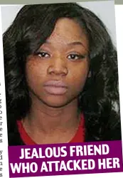  ??  ?? JEALOUS FRIEND WHO ATTACKED HER Callous: Mary Konye is now serving a 12-year prison sentence