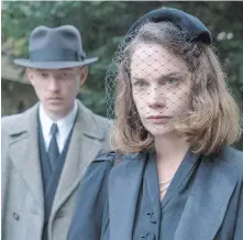  ??  ?? Domhnall Gleeson, left, and Ruth Wilson in The Little Stranger.