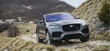  ?? JAGUAR ?? The 2017 Jaguar F-Pace S, optioned out at $79,325, is a relative bargain compared to the Porsche Macan.