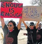  ?? Siyabulela Duda ?? Standing up: Women embark on a march against gender-based violence to the Union Buildings in Pretoria. /