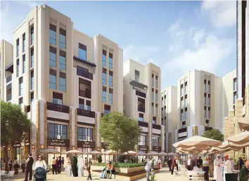  ?? Courtesy: Ithra ?? An image of the Deira Enrichment Project as it will look. Phase 1 involves 36 plots from Hyatt Regency stretching all the way to Shindagha Tunnel.