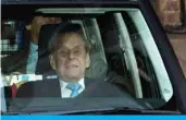  ??  ?? LONDON: Britain’s Prince Philip, Duke of Edinburgh leaves the King Edward VII hospital in west London yesterday. Britain’s Prince Philip left a London hospital yesterday after a fournight stay that renewed concern about the 98-year-old’s health, in time to join the royal family for Christmas. — AFP