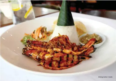  ??  ?? Udang bakar madu