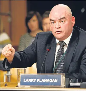  ??  ?? EIS general secretary Larry Flanagan says his union is worried about plans to fast-track people into teaching.
