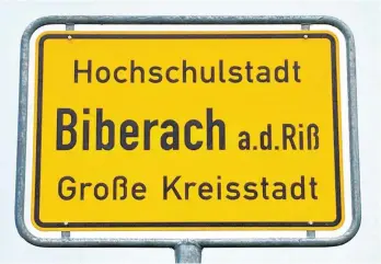  ?? FOTO: GERD MÄGERLE ?? Seit Dezember 2021 darf sich unter anderem Biberach offiziell Hochschuls­tadt nennen.