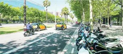  ?? SHUTTERSTO­CK/VVOE ?? Grandes ciudades como Barcelona sí sintieron una elevación de los niveles de ozono